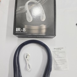 R8 Vaneless Hanging Neck Fan LED Display Blue