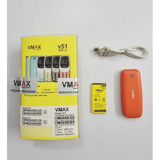 Vmax V51 Small Phone Magic Voice Orange