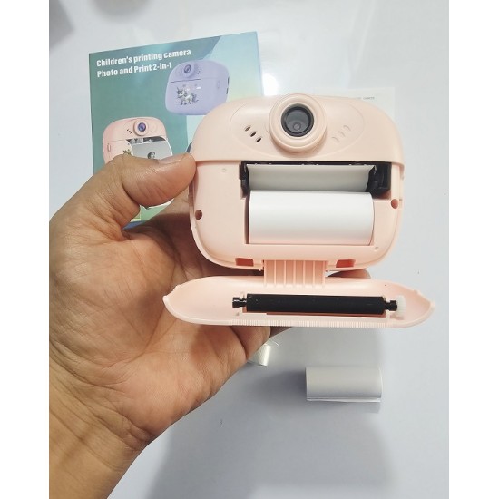 Y600 Kids instant Print Camera With 2 Extra Paper Rolls