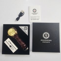 USB Lighter Watch For Man Gold