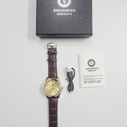 USB Lighter Watch For Man Gold