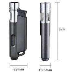 Aomai Jet Flame Butane Lighter Visible Fuel