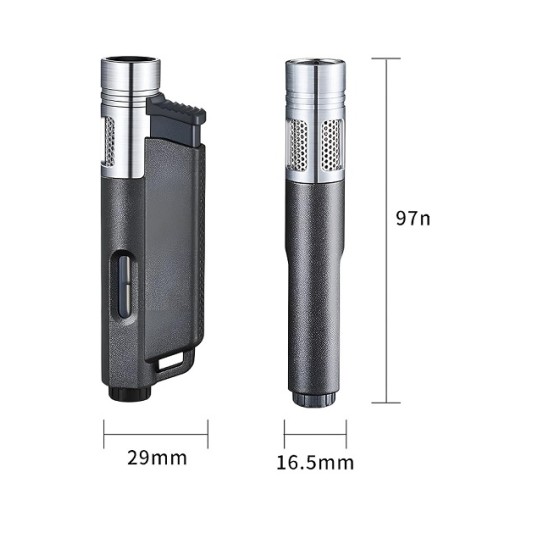 Aomai Jet Flame Butane Lighter Visible Fuel