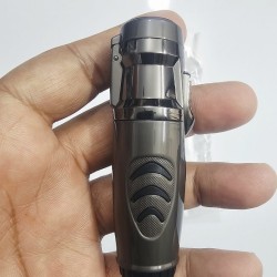 AR173 Jet Flame Metal Body Lighter Visible Fuel
