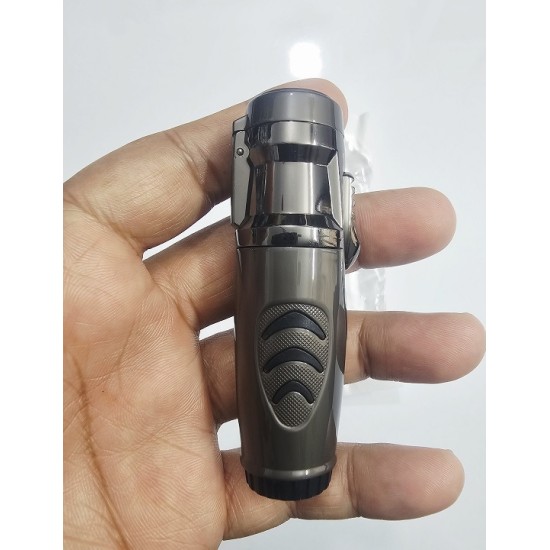 AR173 Jet Flame Metal Body Lighter Visible Fuel