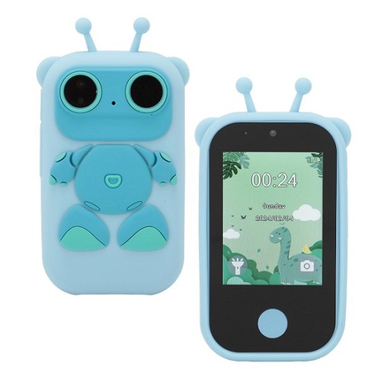 B10 Kids Smart Touch Phone Dual Camera Protection Cover Blue