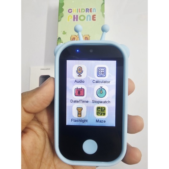 B10 Kids Smart Touch Phone Dual Camera Protection Cover Blue