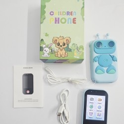 B10 Kids Smart Touch Phone Dual Camera Protection Cover Blue