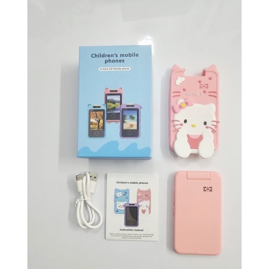 B11 Kids Smart Touch Phone Roted Camera Protection Cover Pink