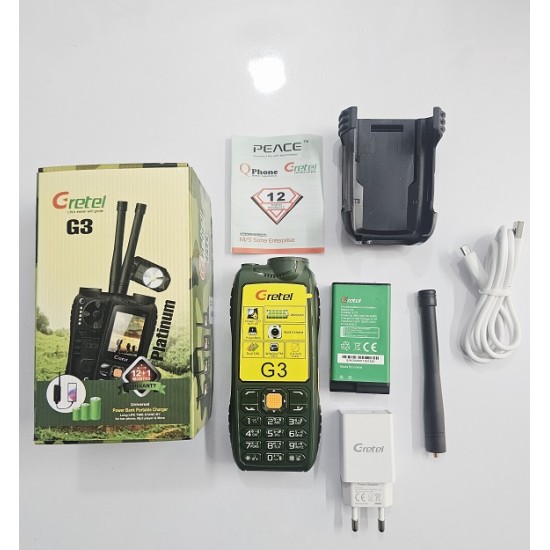 Gretel G3 Antenna Phone Power Bank 9800mAh Green