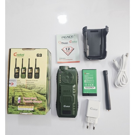 Gretel G3 Antenna Phone Power Bank 9800mAh Green
