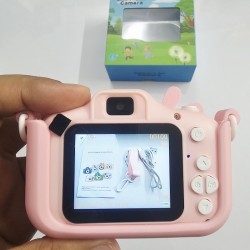 Kids Digital Dual Camera With Protective Cover Pink
