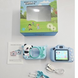 Kids Dual Video Camera With Protect Cover Blue