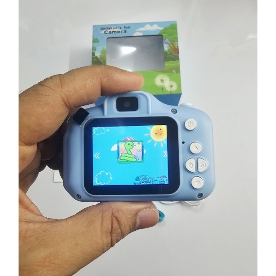 Kids Dual Video Camera With Protect Cover Blue