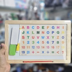 Kids Magnetic Puzzles White Board And Black Slate