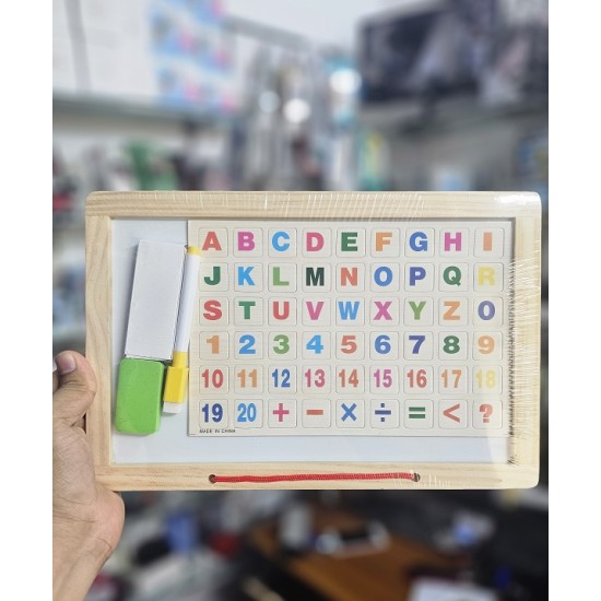 Kids Magnetic Puzzles White Board And Black Slate