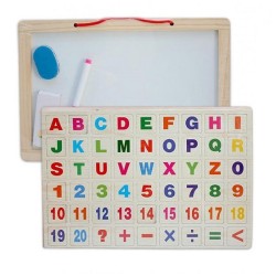 Kids Magnetic Puzzles White Board And Black Slate