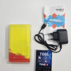 Tinstar T666 Mini Card Phone Dual Sim Black