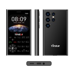 Tinstar T666 Mini Card Phone Dual Sim Black
