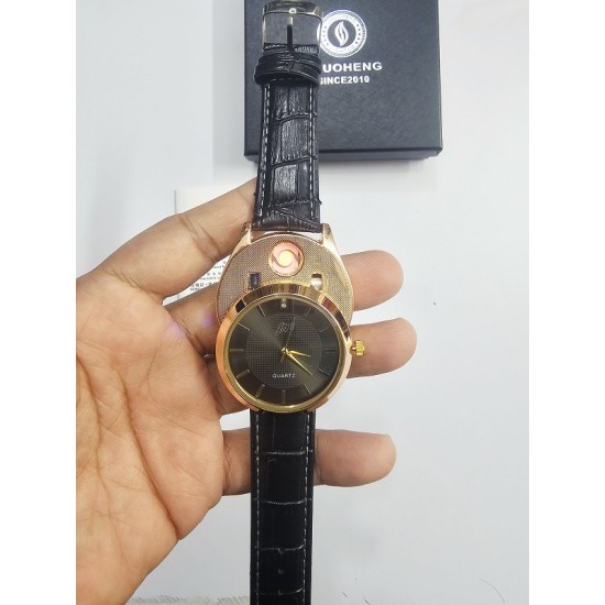 Watch Eletric USB Lighter Black
