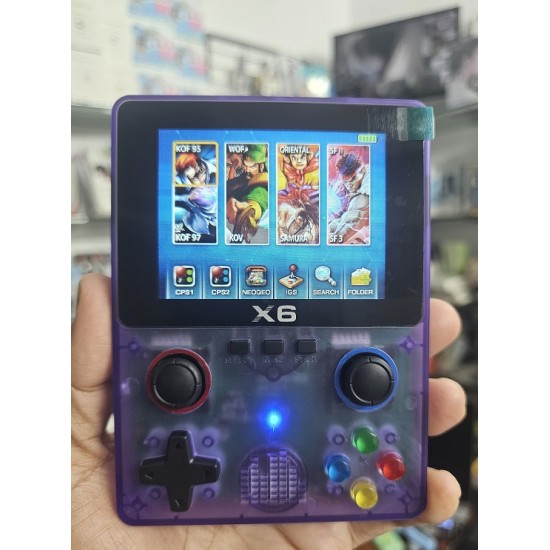 X6 Kids Game Handheld Game Console 32GB Purpel