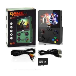 X6 Retro Handheld Game Console 32GB Kids Game Player Black