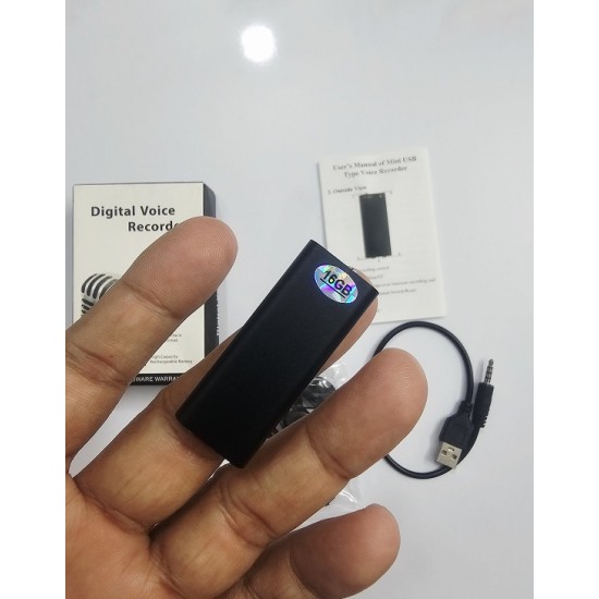 16GB Portable Digital Sound Voice Recorder