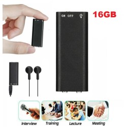 16GB Portable Digital Sound Voice Recorder