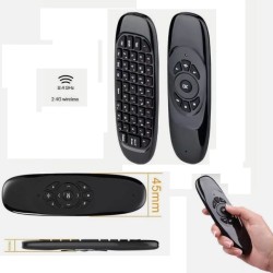 C120 Wireless Air Mouse With Keyboard RGB Backlight