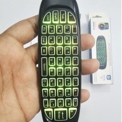 C120 Wireless Air Mouse With Keyboard RGB Backlight
