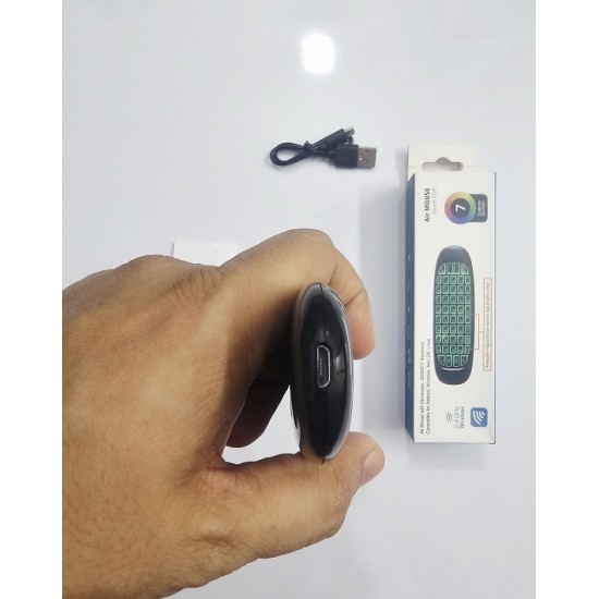 C120 Wireless Air Mouse With Keyboard RGB Backlight