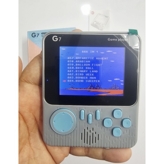 G7 Hand Kids Game Player 666 Games Gray