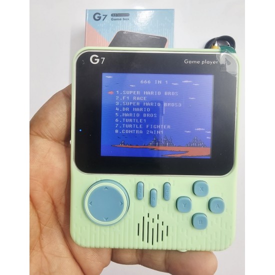 G7 Portable Game Consoles Kids Game Player Blue