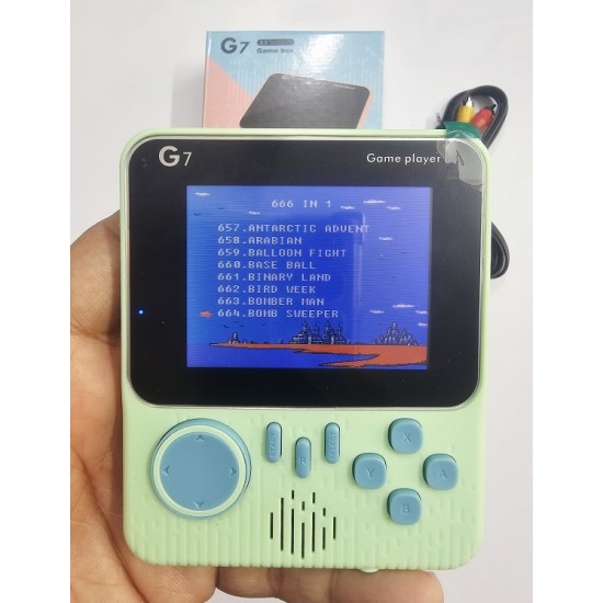 G7 Portable Game Consoles Kids Game Player Blue