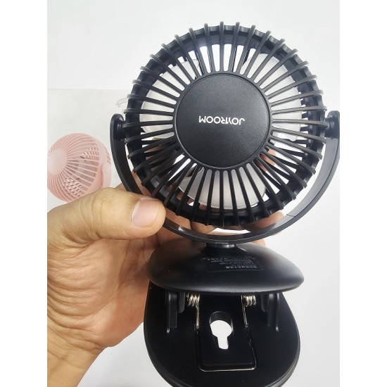 Joyroom CY486 POPlanet Portable Charging Clip Fan Black