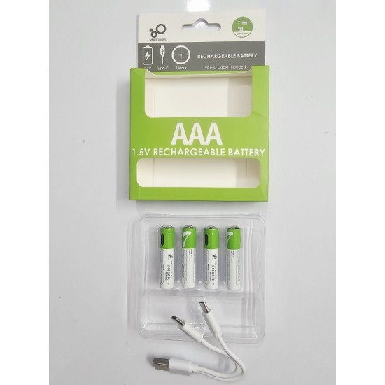 AAA Rechargeable Batteries 4Pcs