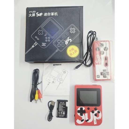 Sup Game Box Kids Game Player 400 in 2 Red