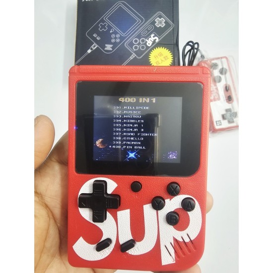 Sup Game Box Kids Game Player 400 in 2 Red