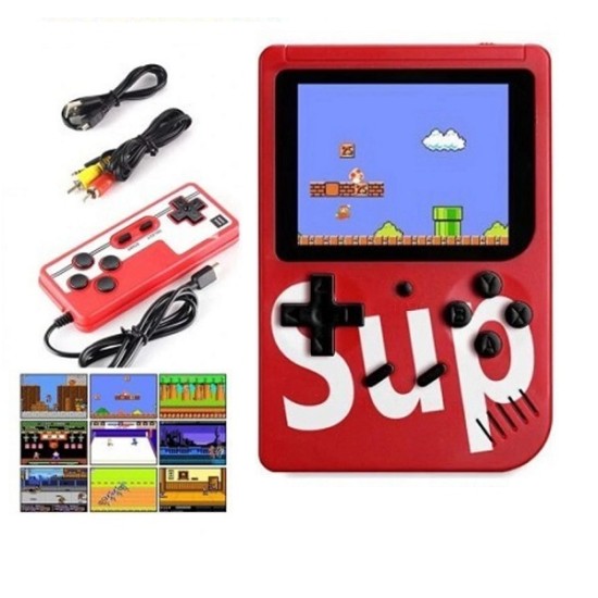 Sup Game Box Kids Game Player 400 in 2 Red Sup Game Box Kids Game Player 400 in 2 Red