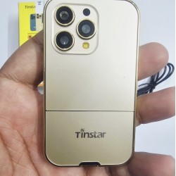 Tinstar T666 Mini Button Card Phone Gold