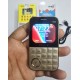 Tinstar T666 Mini Button Card Phone Gold