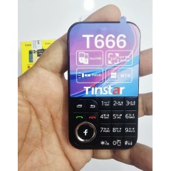 Tinstar T666 Mini Feature Card Phone Black