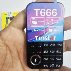 Tinstar T666 Mini Feature Card Phone Black