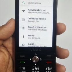 VMAX Note14 4G Android Button Phone 4GB RAM Black