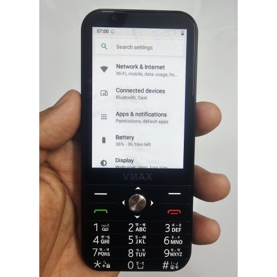 VMAX Note14 4G Android Button Phone 4GB RAM Black