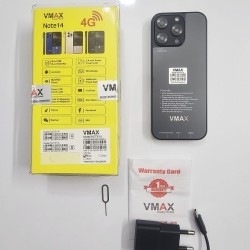 VMAX Note14 4G Android Button Phone 4GB RAM Black
