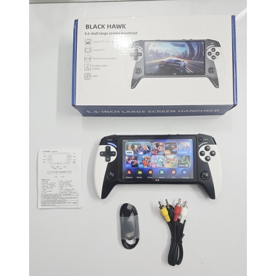 X9 Black HAWK Handhole Game Console Kids Video Game Player 5.5 inch X9 Black HAWK Handhole Game Console Kids Video Game Player 5.5 inch