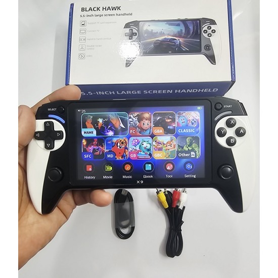 X9 Black HAWK Handhole Game Console Kids Video Game Player 5.5 inch X9 Black HAWK Handhole Game Console Kids Video Game Player 5.5 inch