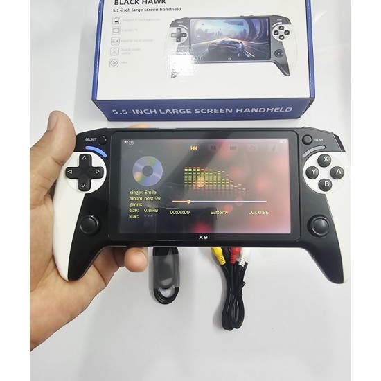 X9 Black HAWK Handhole Game Console Kids Video Game Player 5.5 inch X9 Black HAWK Handhole Game Console Kids Video Game Player 5.5 inch