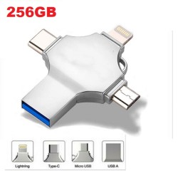 256GB 4 in 1 OTG Flash Drive Pendrive